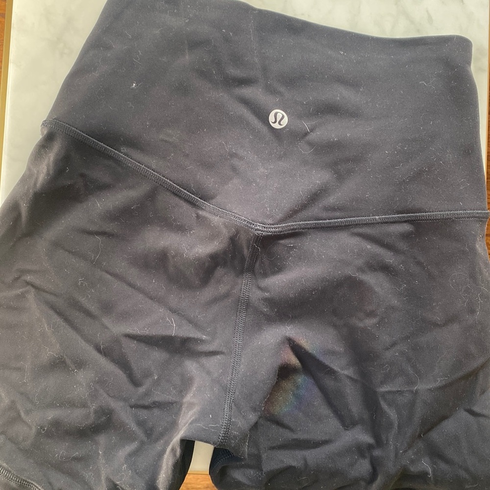 NWT black LuluLemon Biker Shorts size 4
